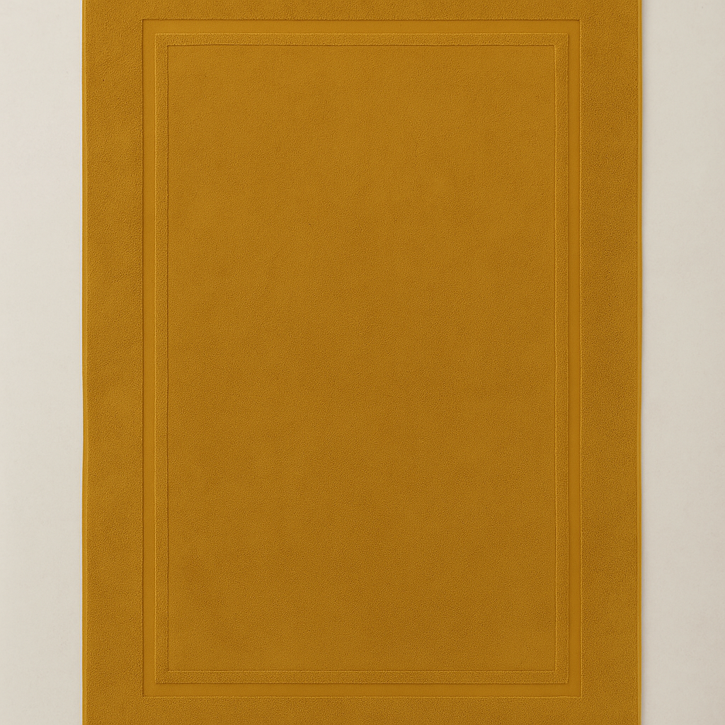 Sateen Cotton Bath Mat 90x150 Mustard