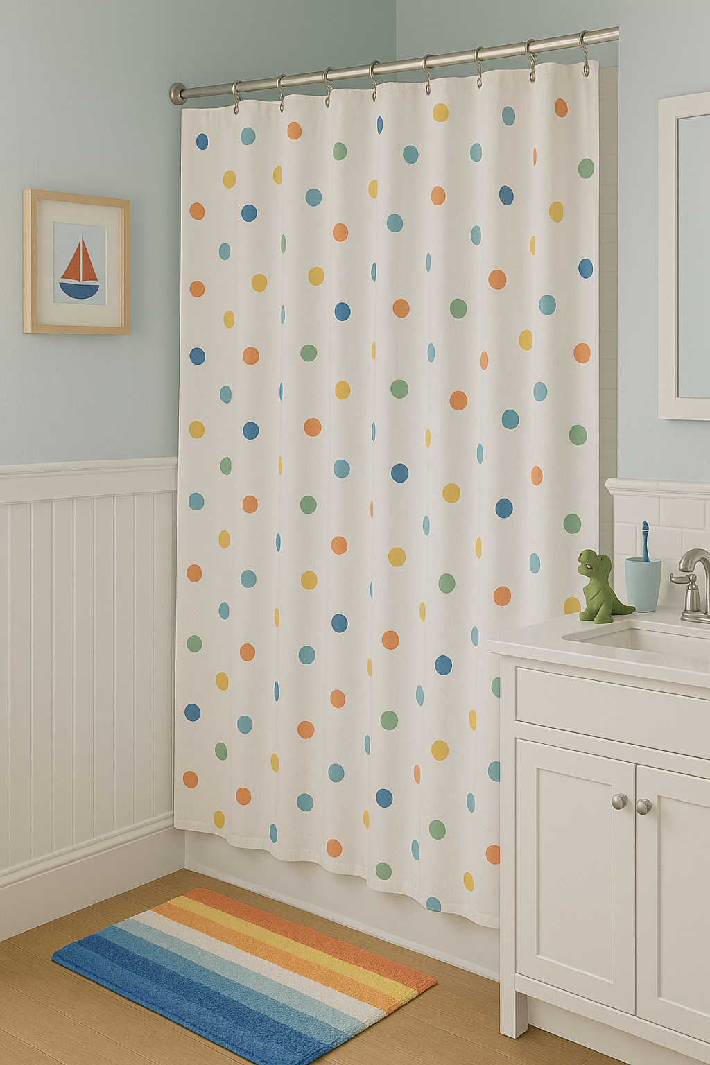 Kids Bathroom curtain