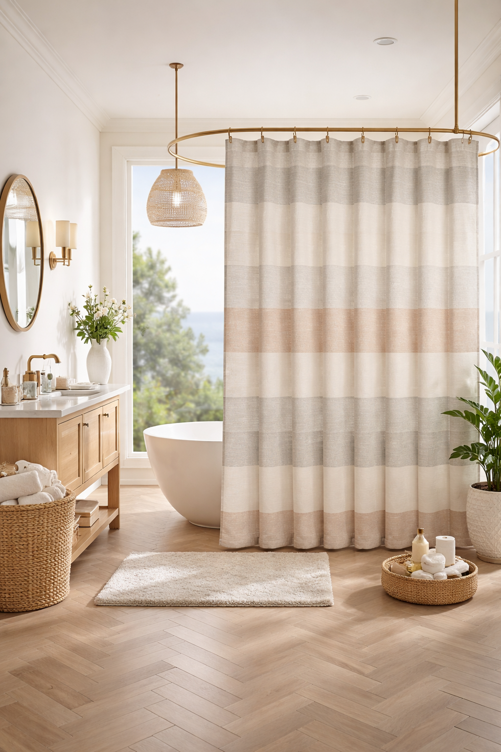 Bathroom curtain