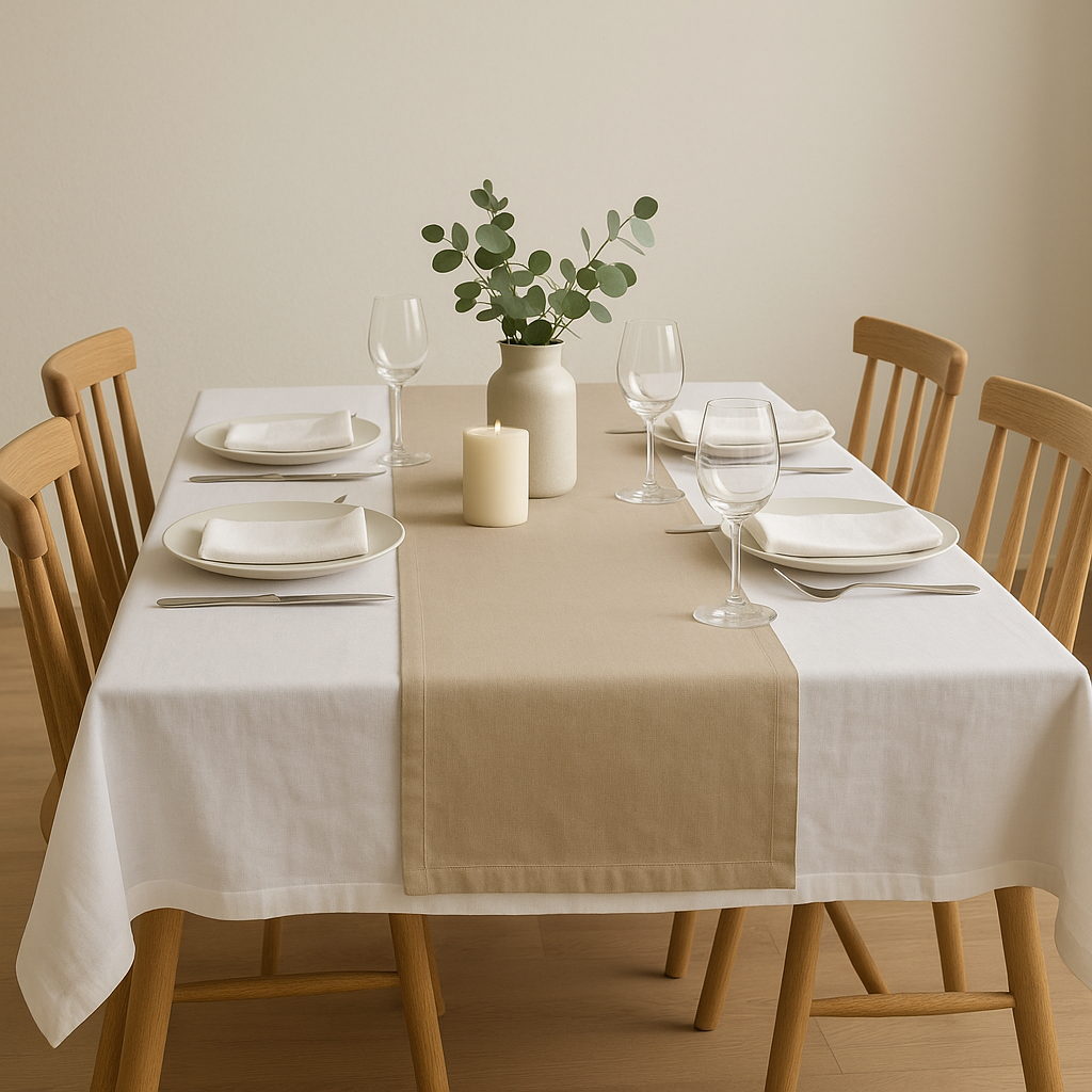 Percale Cotton Table Runner