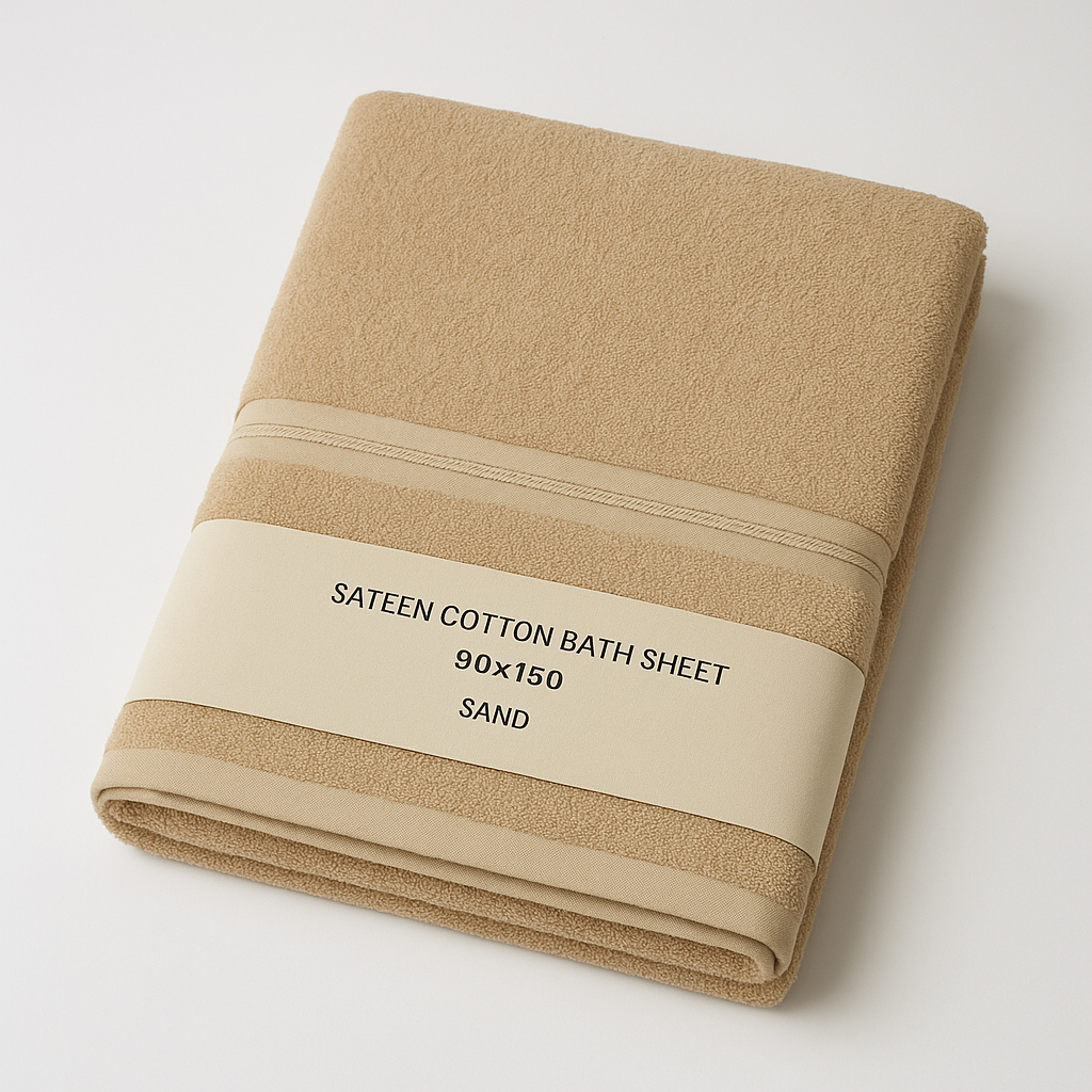 Sateen Cotton Bath Sheet